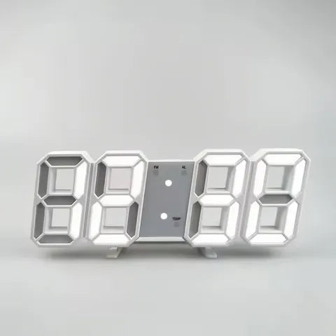 Smart 3D LED Alarm Clock with Time, Date, and Temperature