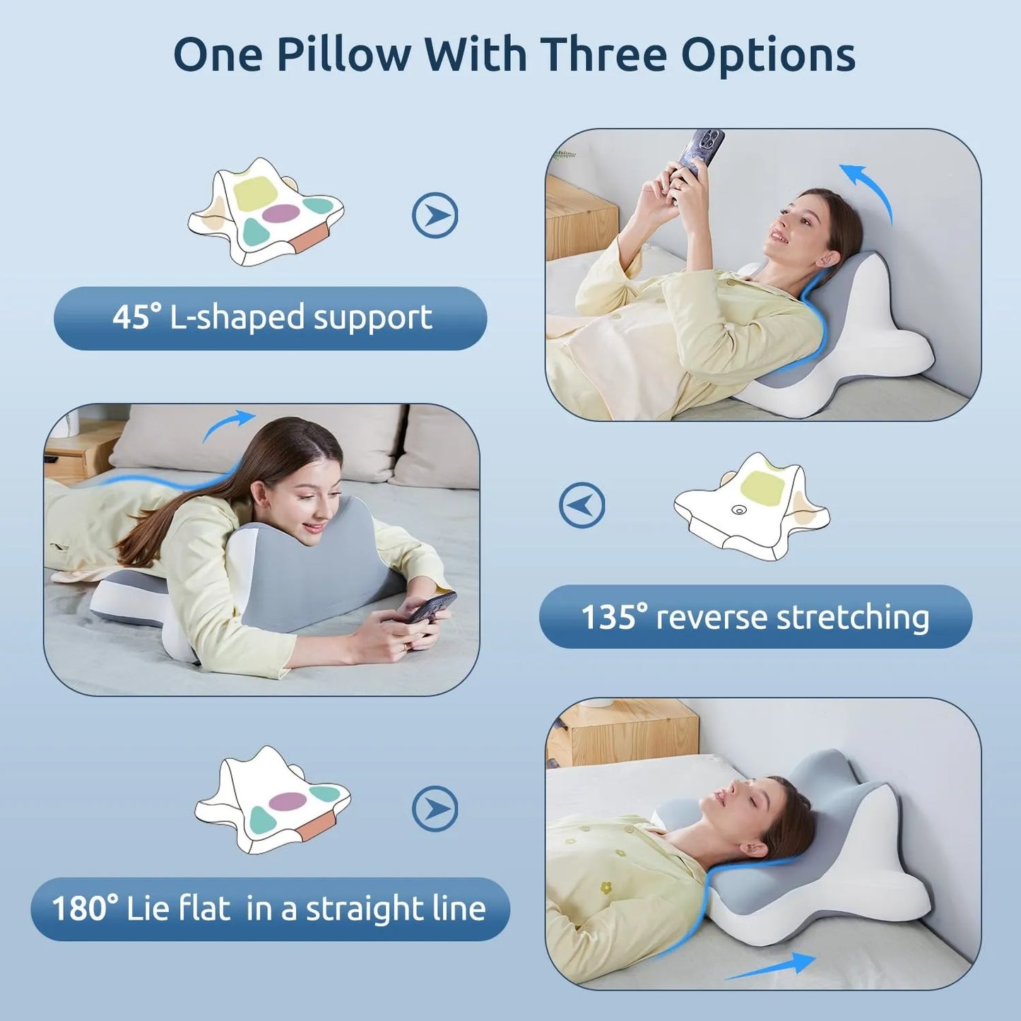 Anti-Cervical Egonomic Pillow