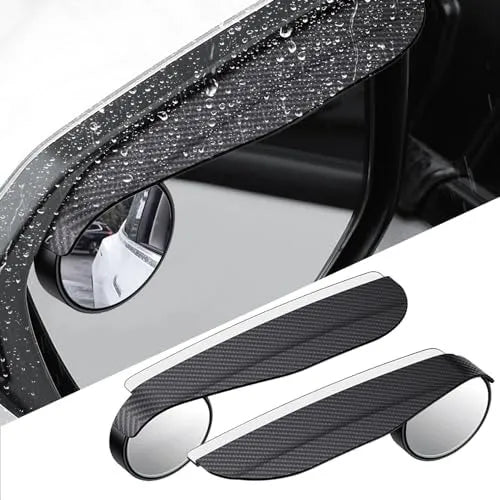 Universal Carbon Fiber Side Mirror with Rain Guard