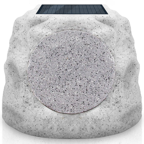 Solar Powered Wireless Rock Speaker with Lights RGB