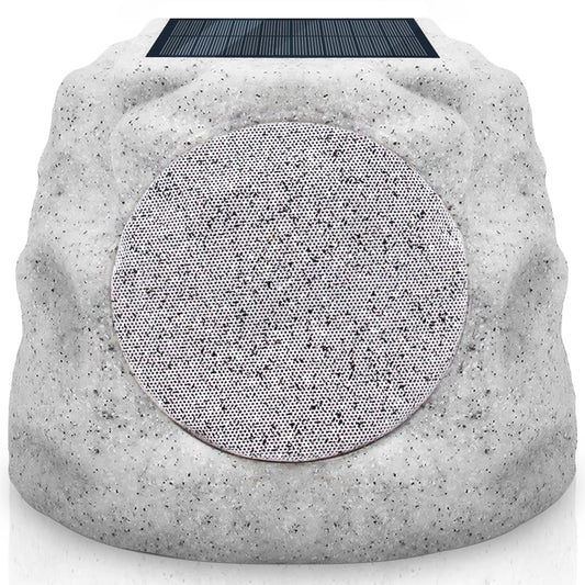 Solar Powered Wireless Rock Speaker with Lights RGB