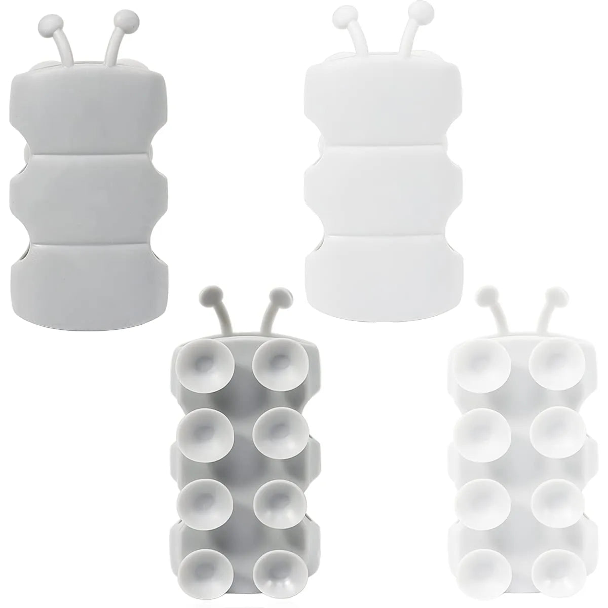 No-Drill Silicone Shower Head Holder With Flexible Grip (Pack of 4)