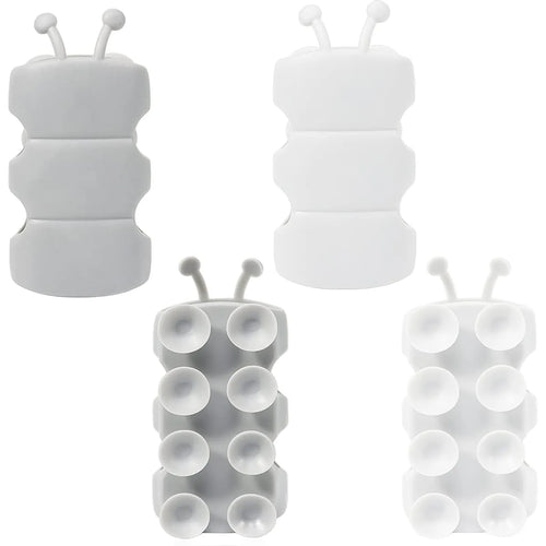 No-Drill Silicone Shower Head Holder With Flexible Grip (Pack of 4)