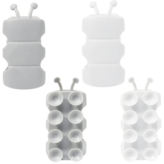 No-Drill Silicone Shower Head Holder With Flexible Grip (Pack of 4)