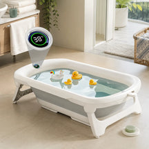 Portable Spa Bath Tub for Adults & Kids with Water Temperature Indicator Screen