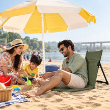 Adjustable Reclining Chair For Beach, Park, Picnic, Camping, Lawn or Terrace