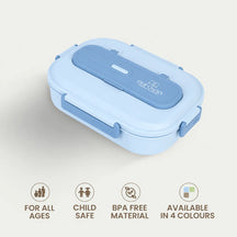 Microwave-Safe Insulated Lunch Box with 5 Compartments Lunchable Food Container with Spoon & Chopsticks