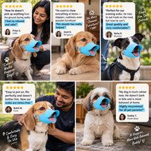 Waterproof Durable Duckbill Dog Muzzle Adjustable Silicone Breathable Anti-Bite Anti-Bark Pet Safety Mouth Cover Guard