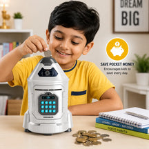 Early Development Electronic Piggy Bank With Simulated Face Recognition