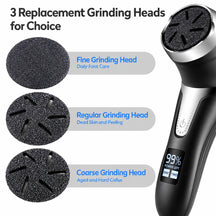 Electric Waterproof Pedicure Kit Rechargeable Calloused Feet Remover Tool with LCD Display for Efficient Exfoliation of Dead Skin on Feet