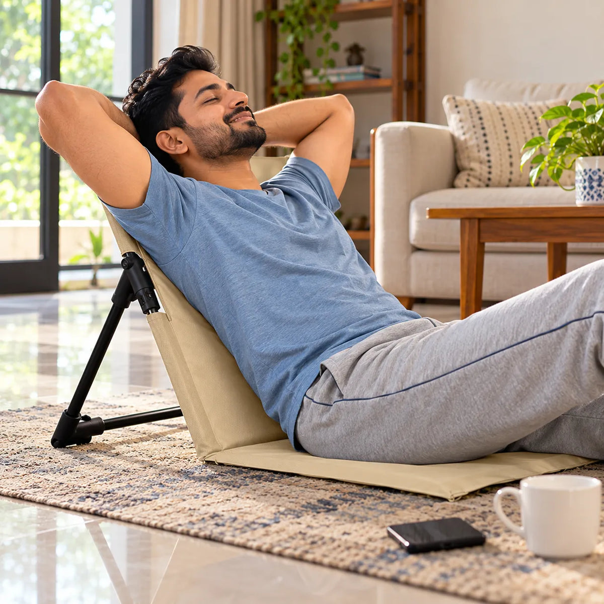 Adjustable Reclining Chair For Beach, Park, Picnic, Camping, Lawn or Terrace