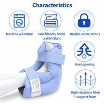 Heel Protector & Foot Elevation Support Pillow for Healing Therapy of Heel Pressure and Deep Tissue Injury