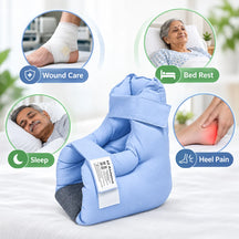 Heel Protector & Foot Elevation Support Pillow for Healing Therapy of Heel Pressure and Deep Tissue Injury