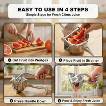 Aluminum Alloy Manual Fruit Squeezer