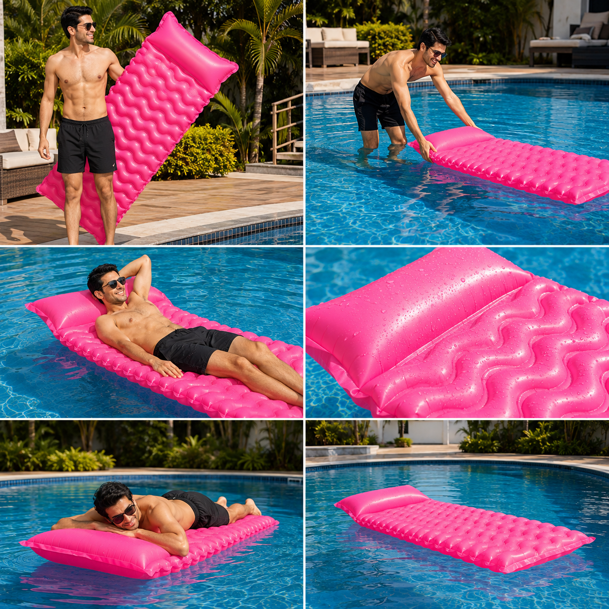 Water Floating Mat | Comfort Ergonomic Sunbathing Air Bed