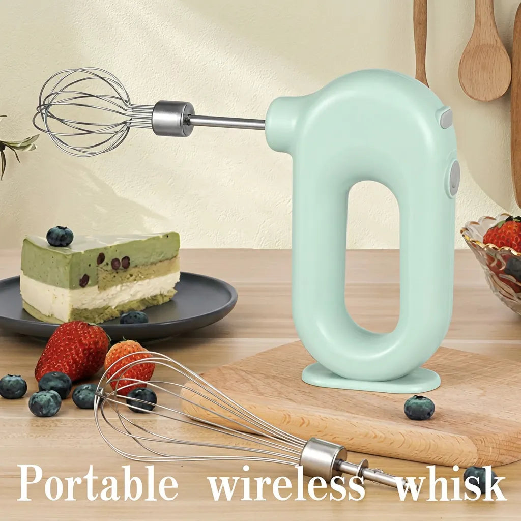Cordless Mini Electric Hand Mixer – USB Rechargeable