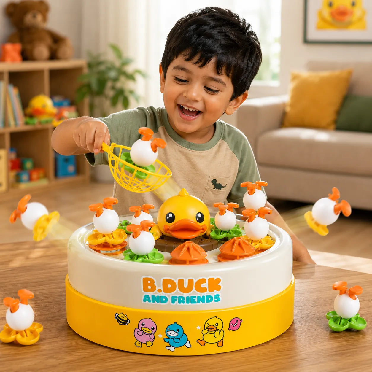 Kids Electric Duck Eggs Catcher Game