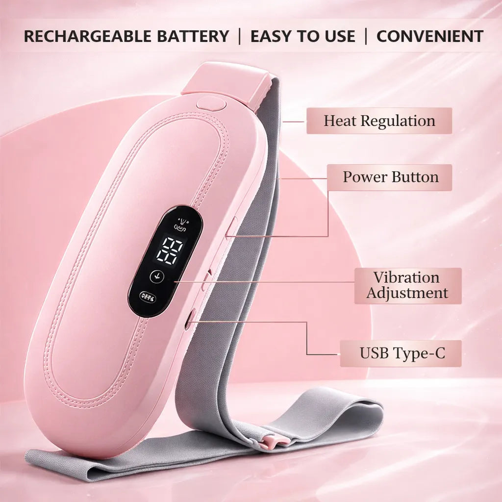 Periods Cramp Relief Heater & Vibration Massager