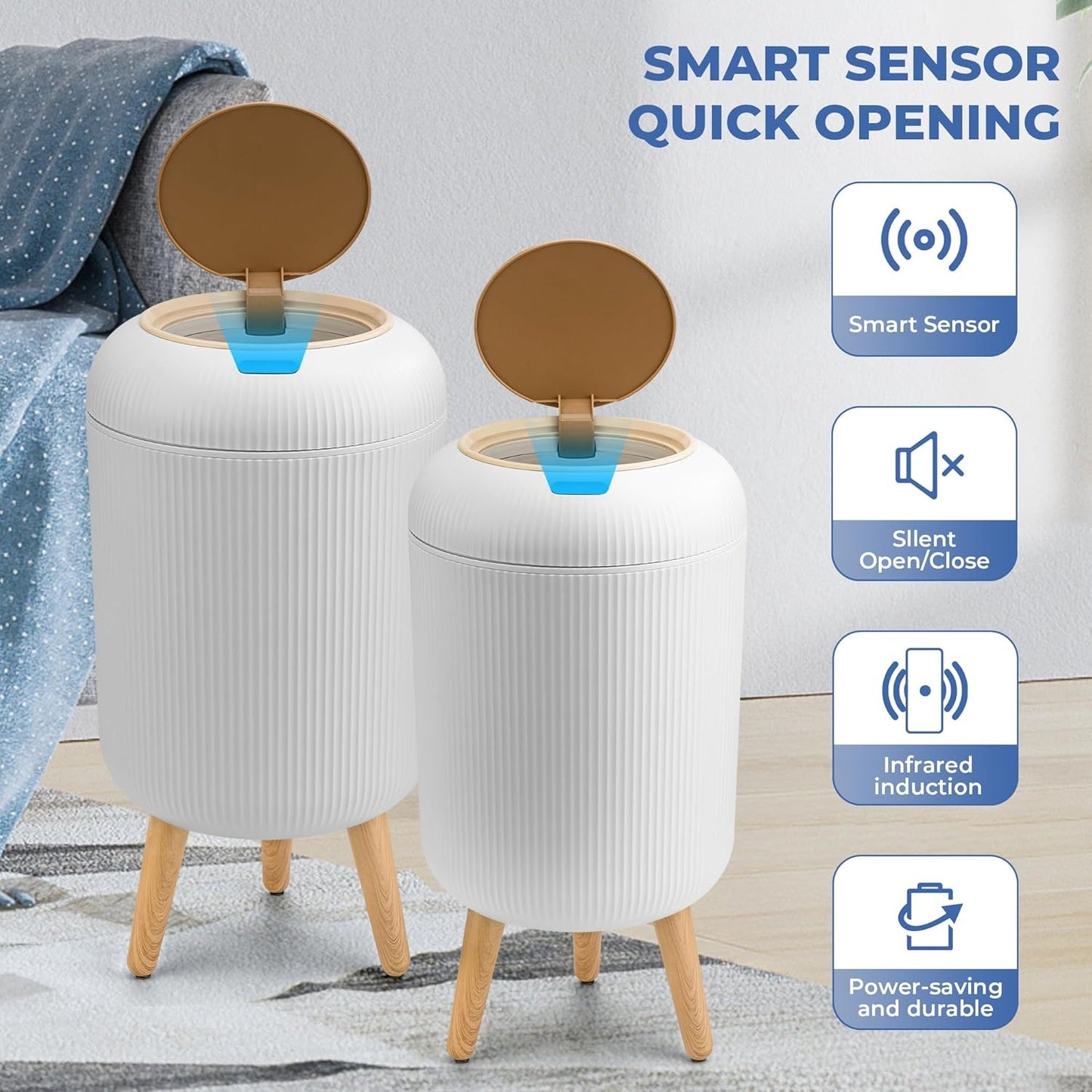 Touchless Sensor Smart Trash Bin