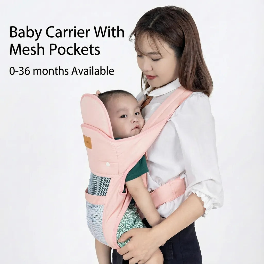Multi-Position Baby Carrier with Hip Support