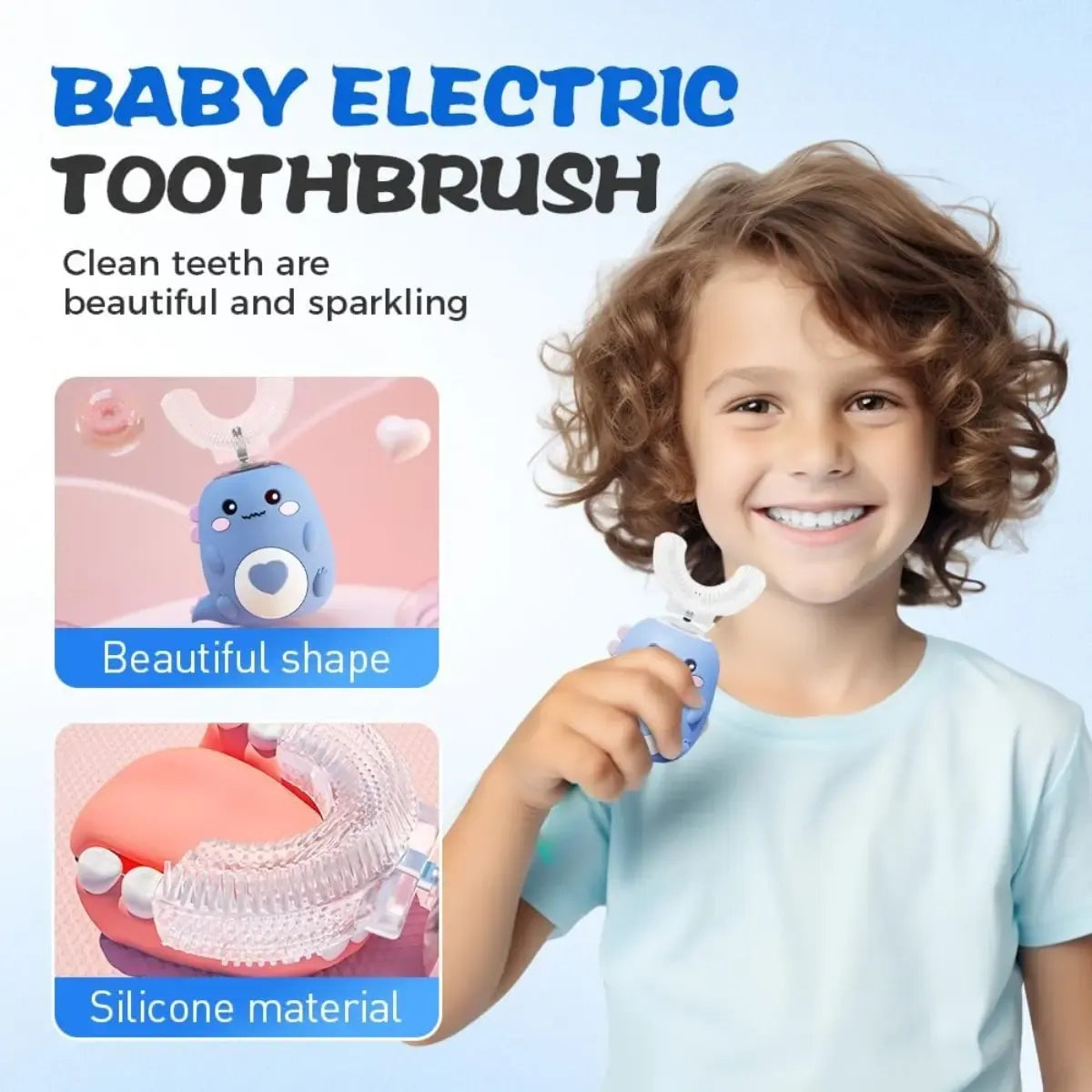 Automatic 360° Toothbrush for Kids – Easy & Safe Full Mouth Cleaning