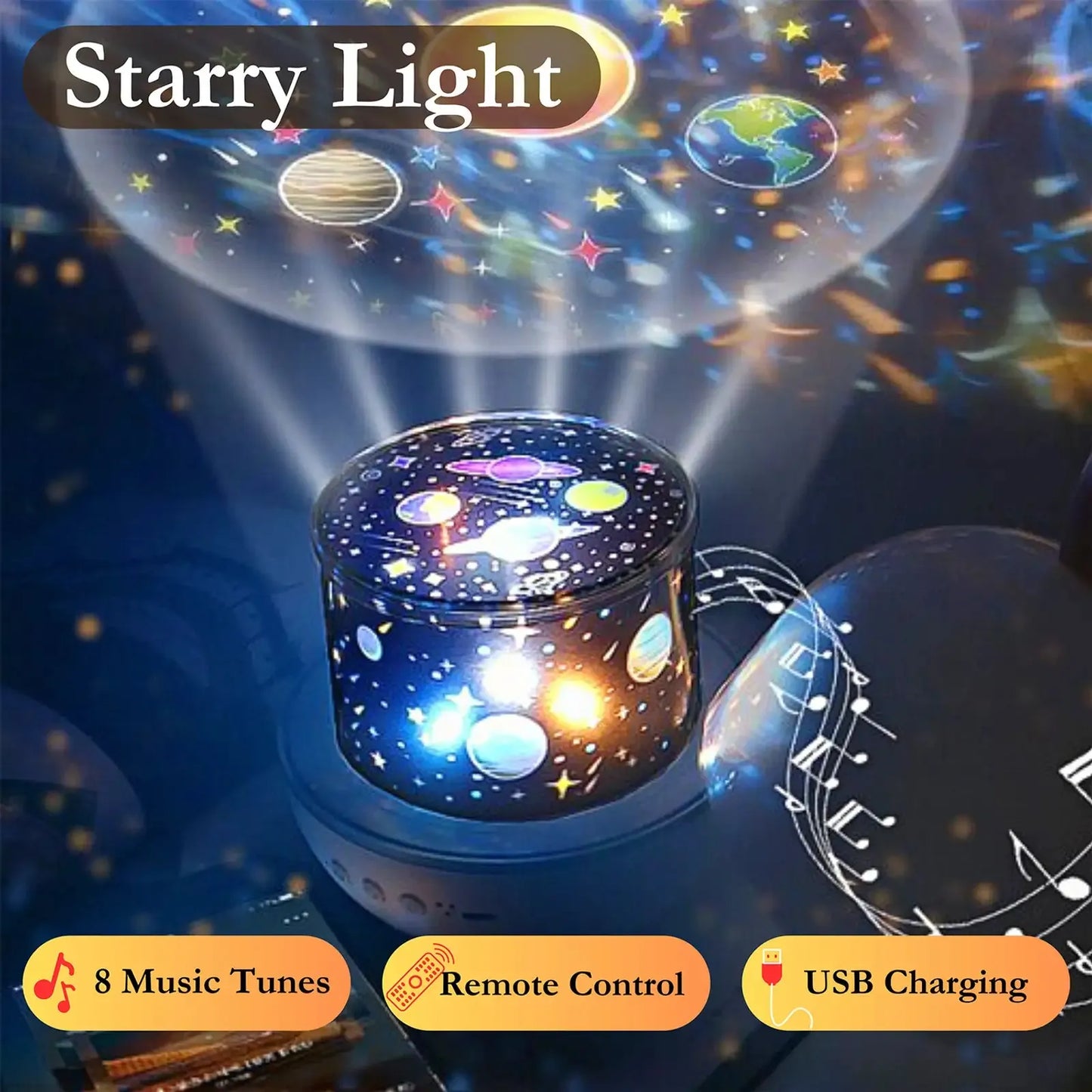 360° Imagination Boosting Projection Lamp for Kids