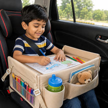 3-In-1 Multi-Functional Road-Trip Play Kids Car Seat Tray