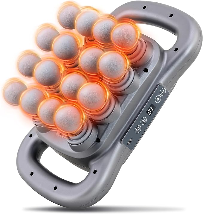 Smart Deep Tissue Body Muscle Massager with 16 Heads