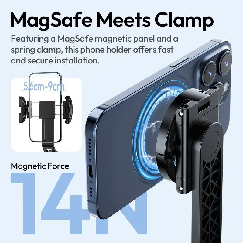 4-in-1 Smart Selfie Stick & Tripod with Overhead Mobile Stand