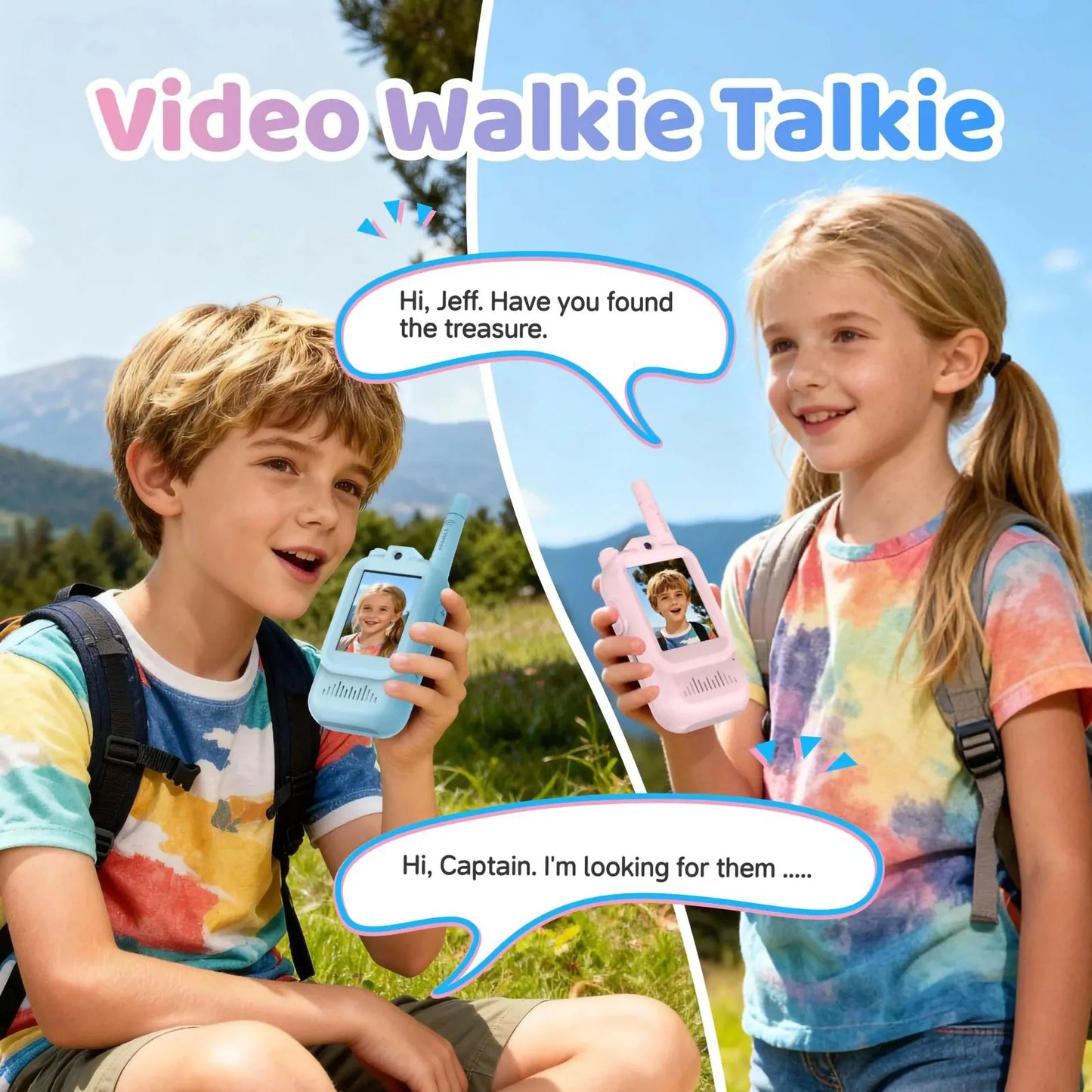 Kids Walkie Talkie With Live Video Calling