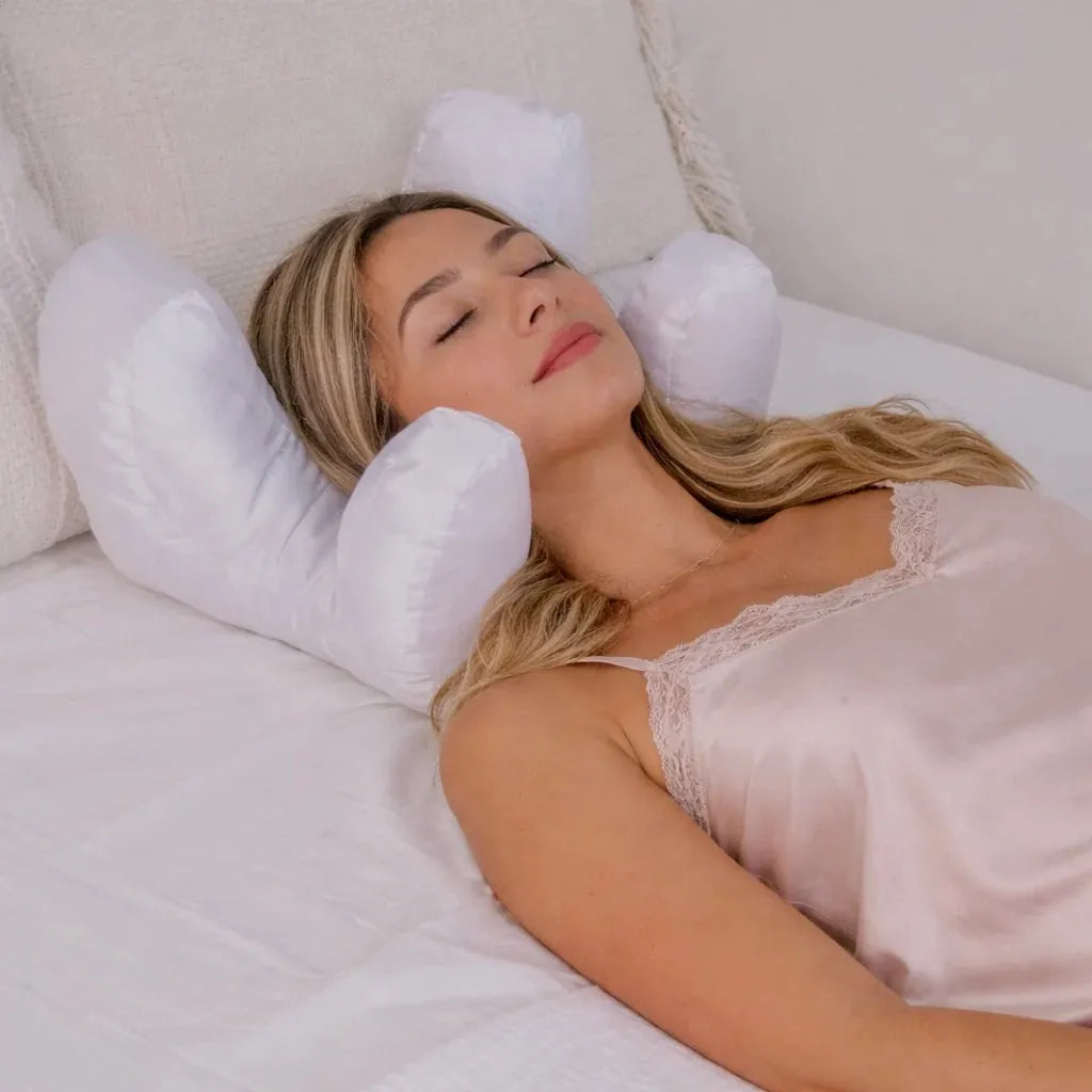 Anti-Wrinkle Ergonomic Beauty Sleep Pillow for Side Sleepers