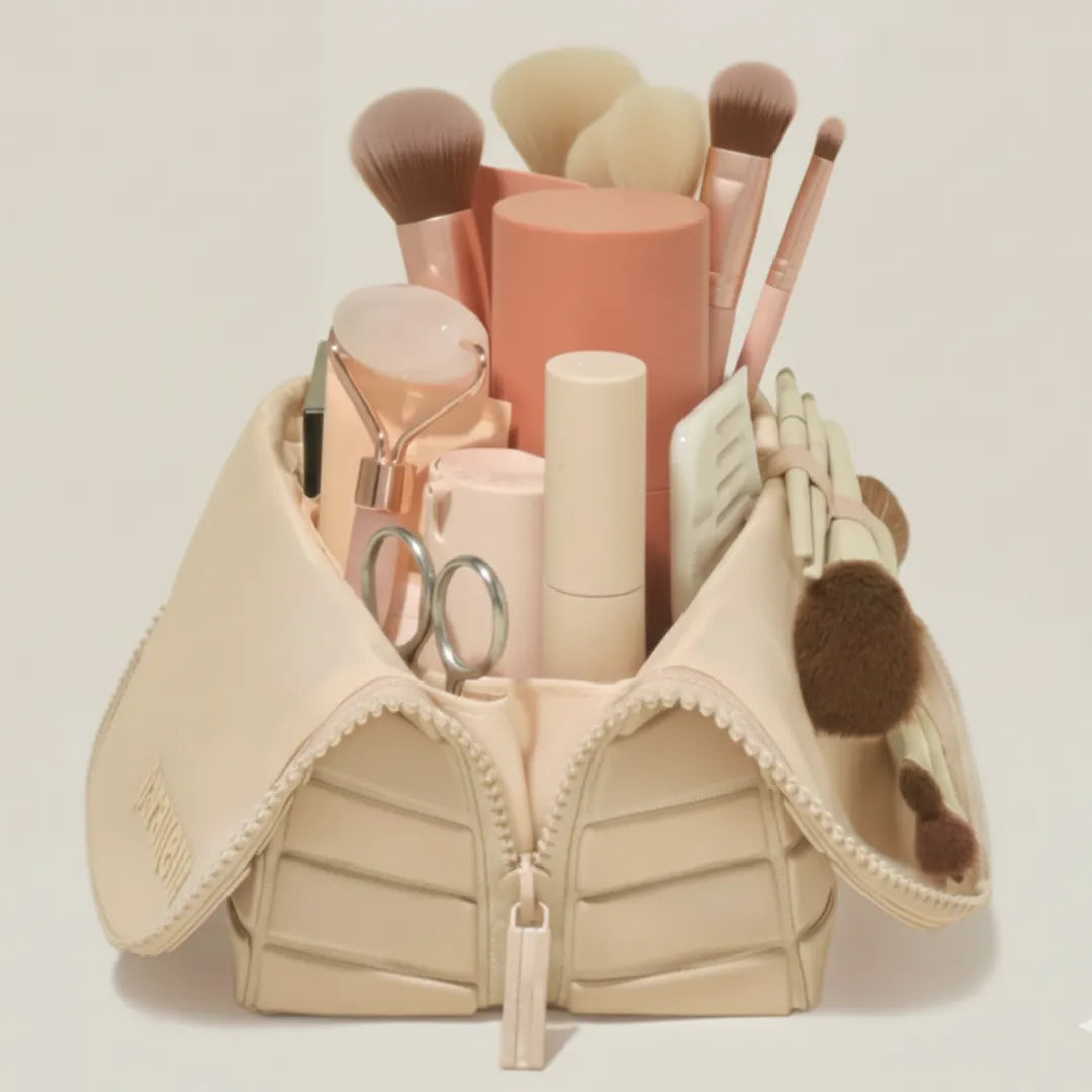 Classic Vegan Leather Makeup Organizer