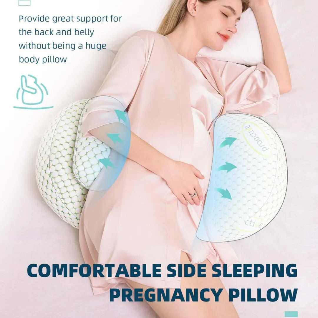 Adjustable Pregnancy Support Pillow for Belly & Back
