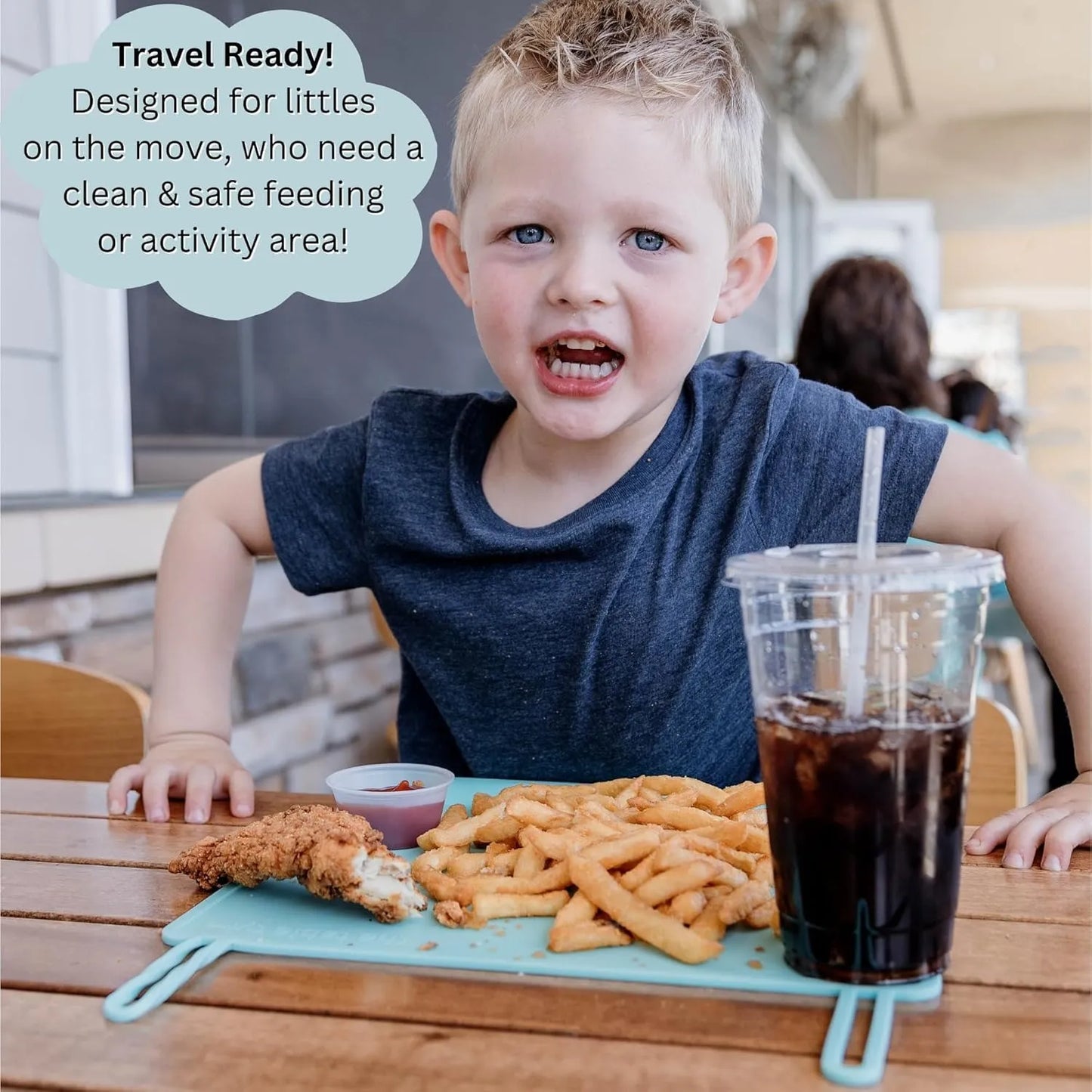 Premium Silicone Baby Placemat with Edge Guard & Mess Control