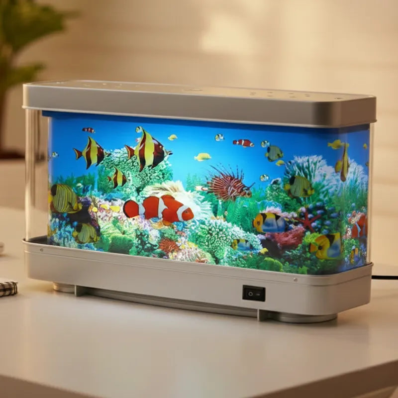 Moving Fish LED Aquarium Lamp for Calm & Relaxation