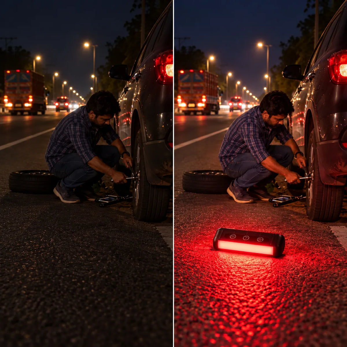 Solar Trunk Emergency Reading Light |  Rechargeable Multi-Color Automotive & Camping Light