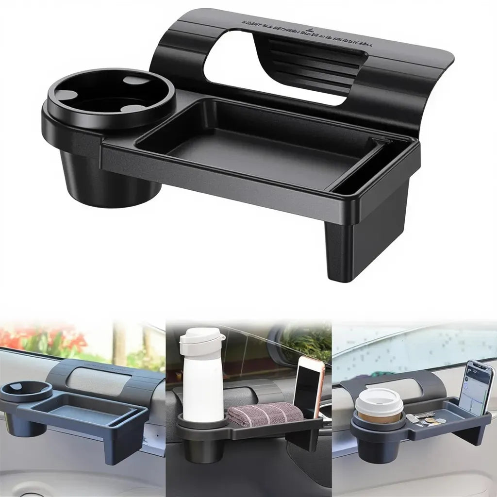 Premium 3-in-1 Car Console Organizer with Cup & Phone Holder