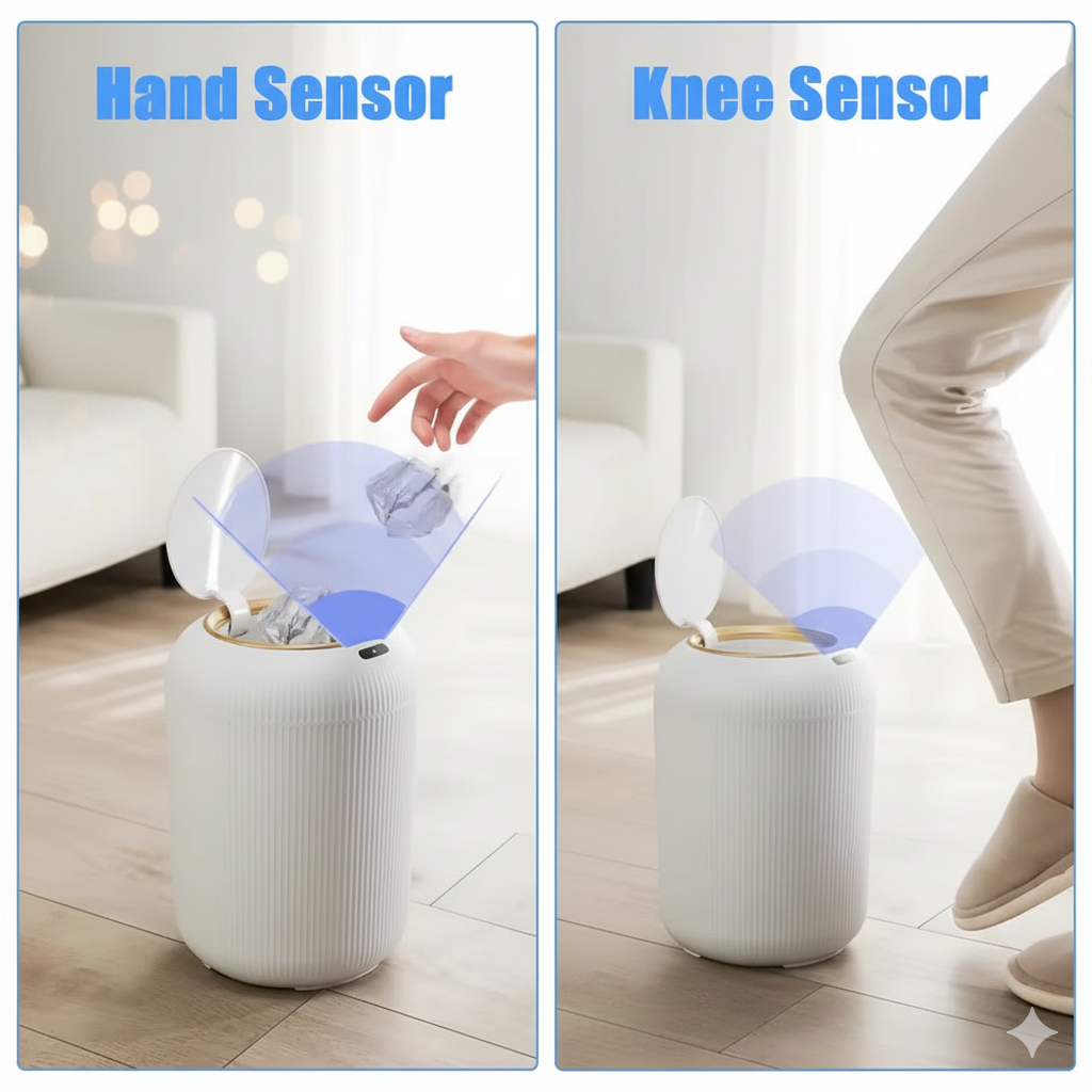 Touchless Sensor Smart Trash Bin