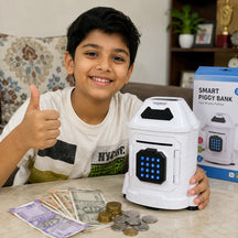 Early Development Electronic Piggy Bank With Simulated Face Recognition