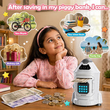 Early Development Electronic Piggy Bank With Simulated Face Recognition
