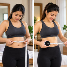 One-hand Retractable Tape with Lock, Fitness & Weight Loss Tracker for Waist/Hips/Arms/Legs, Fitdays App Sync