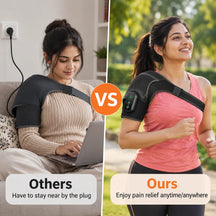 Cordless Shoulder Heating Belt with Professional Grade Joint Recovery System For Pain Management And Relaxation