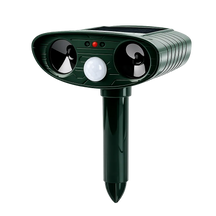 Waterproof Solar Powered Animal Repeller for Rats,Squirrels,Dogs,Foxes and Birds  with Motion Sensor & LED Flash