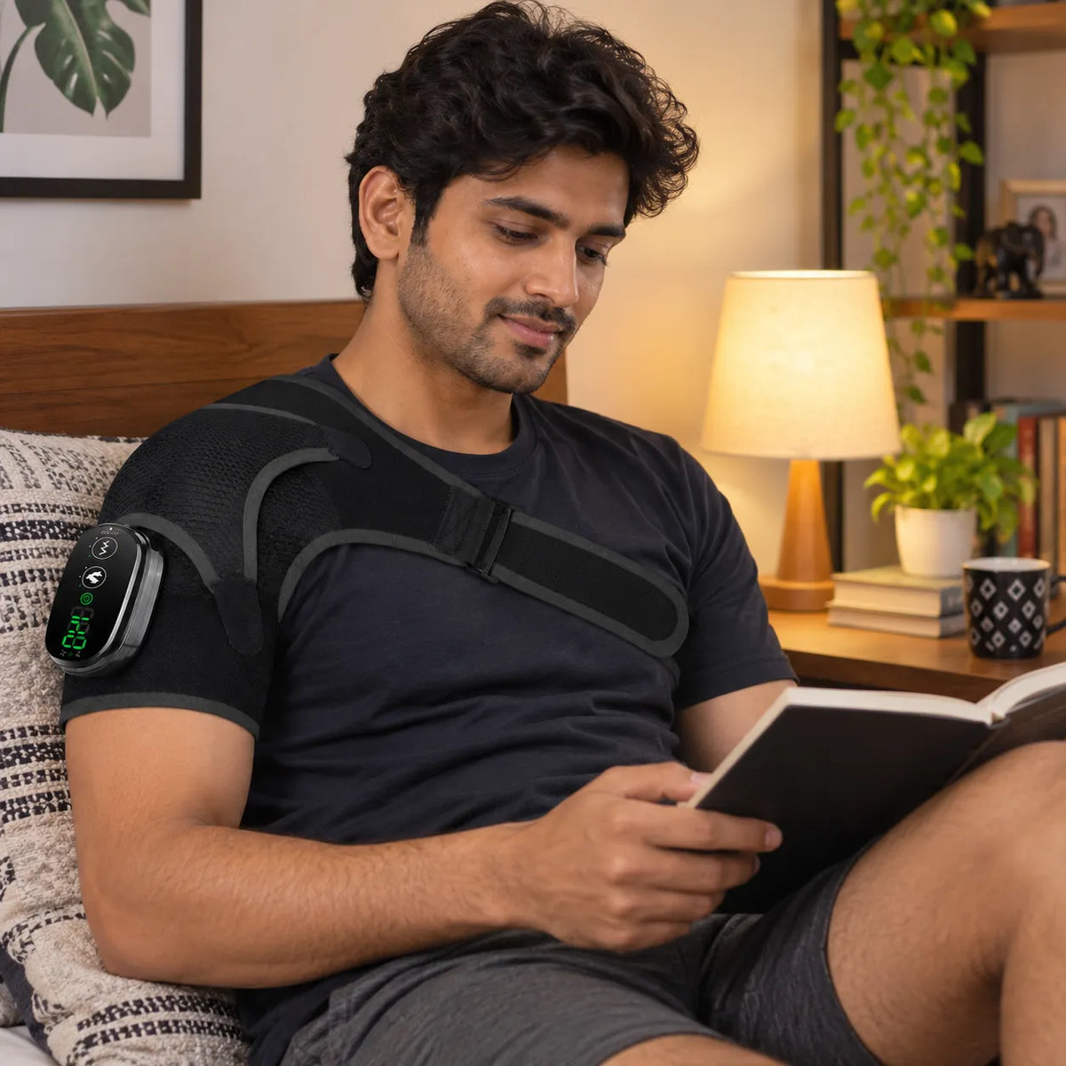 Cordless Shoulder Heating Belt with Professional Grade Joint Recovery System For Pain Management And Relaxation