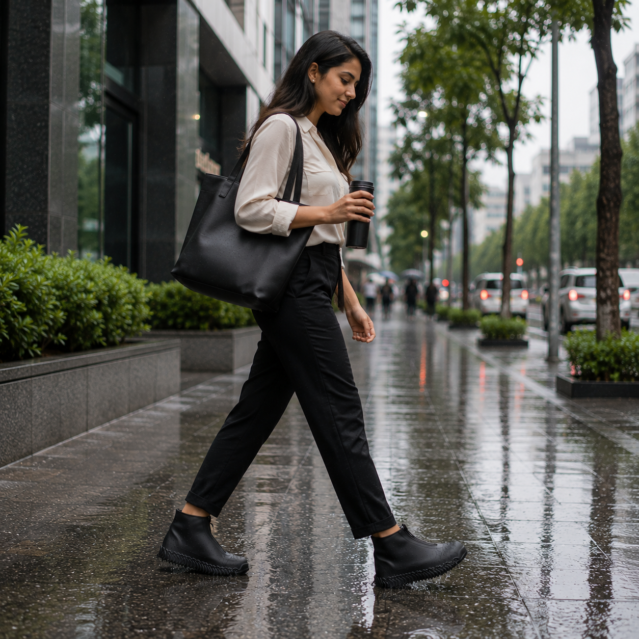 Silicone Waterproof Rain Shoe Covers for Men and Women