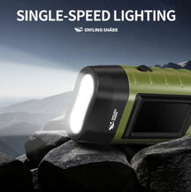 Solar Hand Crank Safety Torch & Power Bank