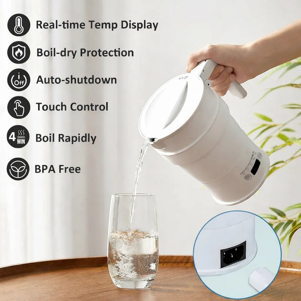 Smart Foldable Quick-Boil Electric Kettle