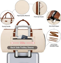 Premium PU Leather 3-in-1 Travel Waterproof Bag