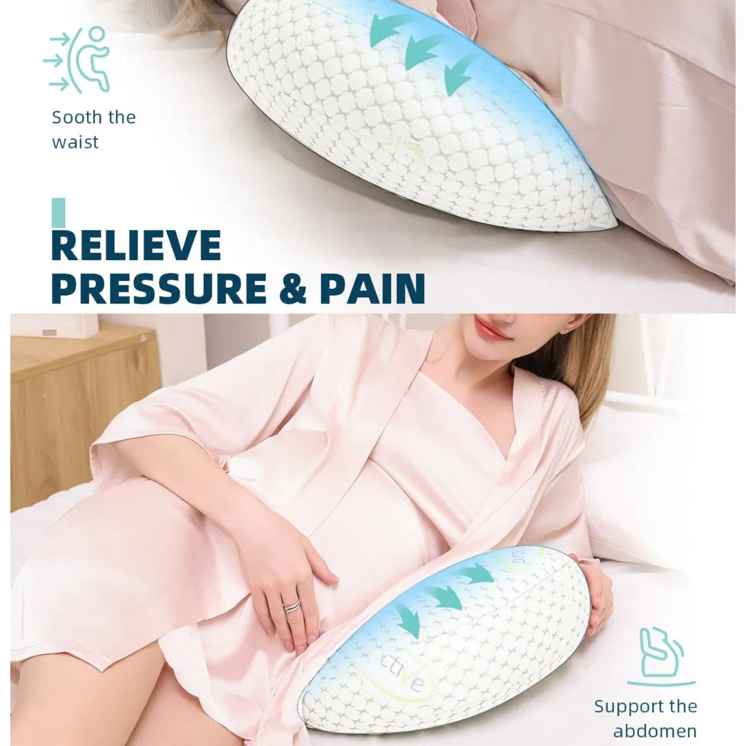 Adjustable Pregnancy Support Pillow for Belly & Back