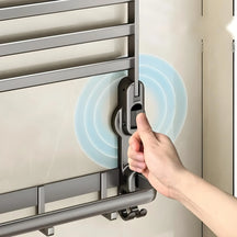 Premium Aluminum Rustproof Drill-Free Bathroom Organizer Rack